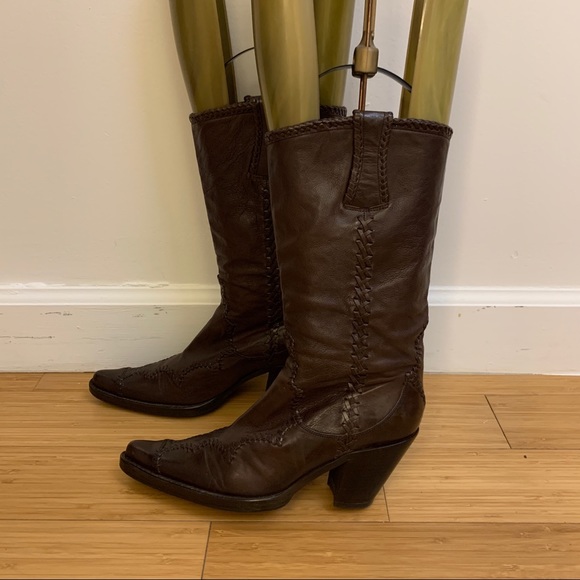 Sartore embroidered brown leather boots - Picture 8 of 8